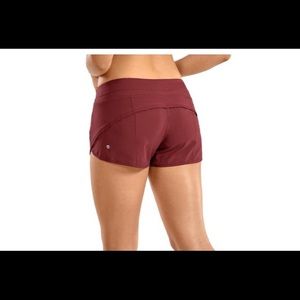 CRZ YOGA shorts red/maroon 2.5” inseam